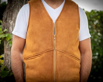 Sheepskin vests