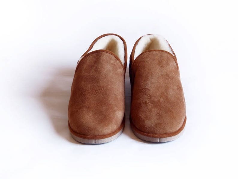 Charentaises mixed camel color sheepskin leather slipper image 2