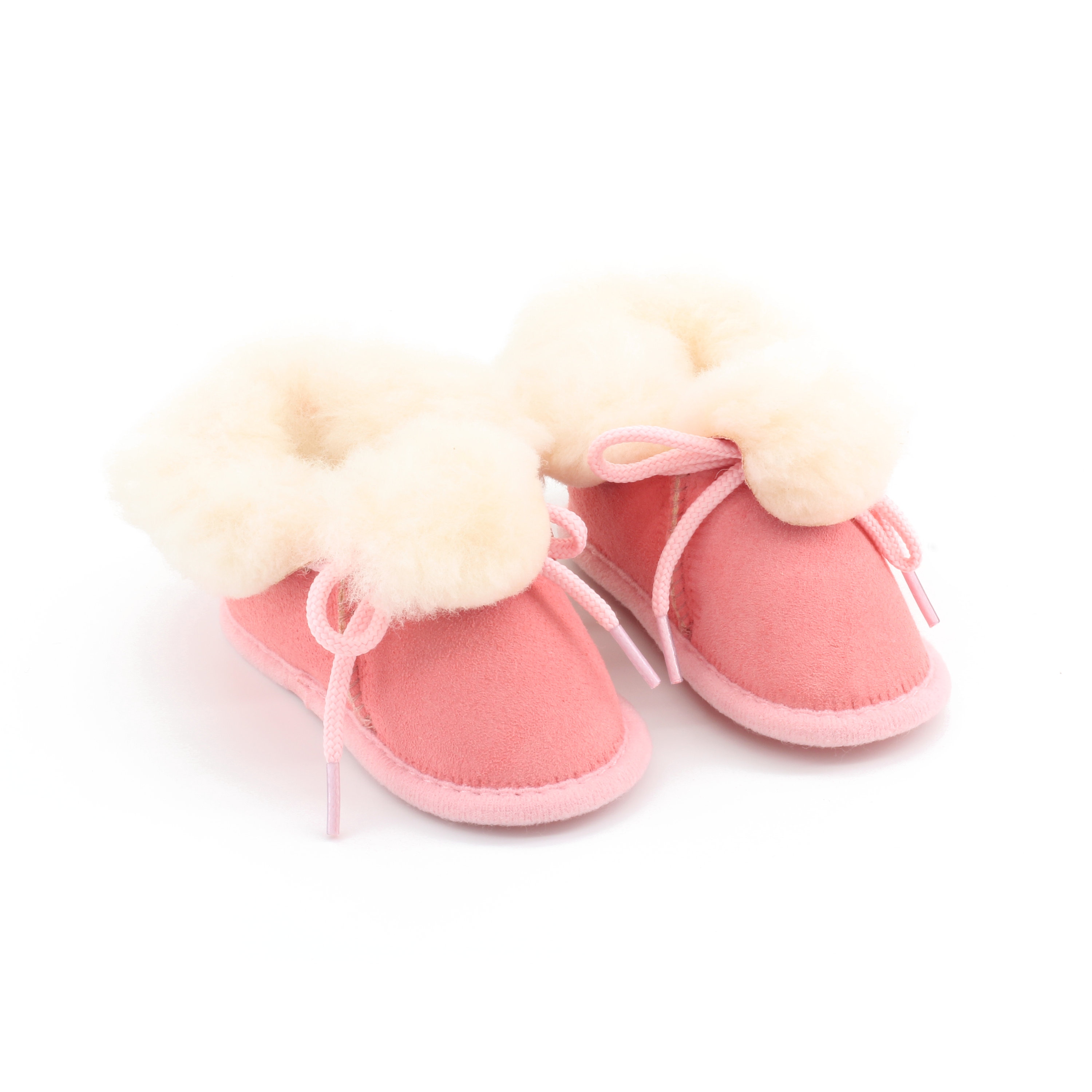 Pink Sheepskin Baby Slippers Etsy Canada