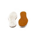 White cork sheepskin soles product logo
