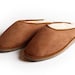 Mules Femme En Cuir Camel Fourrées Peau De Mouton – Tannage Naturel, Talon Plat, Taille 40 - 6