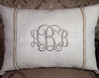 Monogrammed Wedding Pillow, Personalized Custom Pillow, Stuffed Pillow,  Embroidered Pillow, Wedding Gift, Shower Gift, Personalized Gift