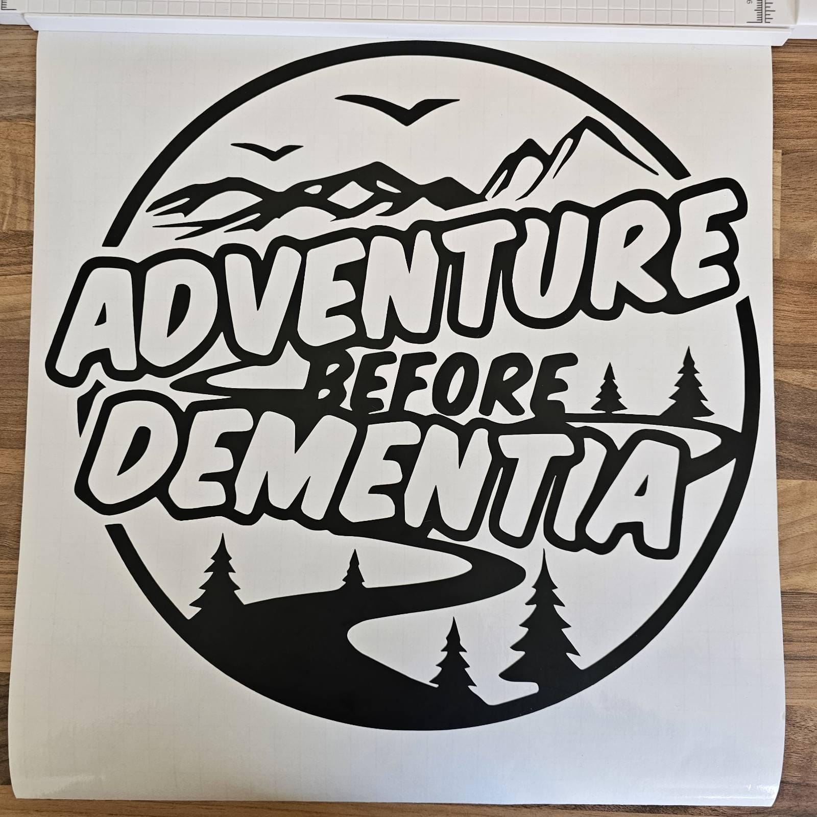 Adventure Before Dementia Vinyl Decal: RV Camper Van Sticker