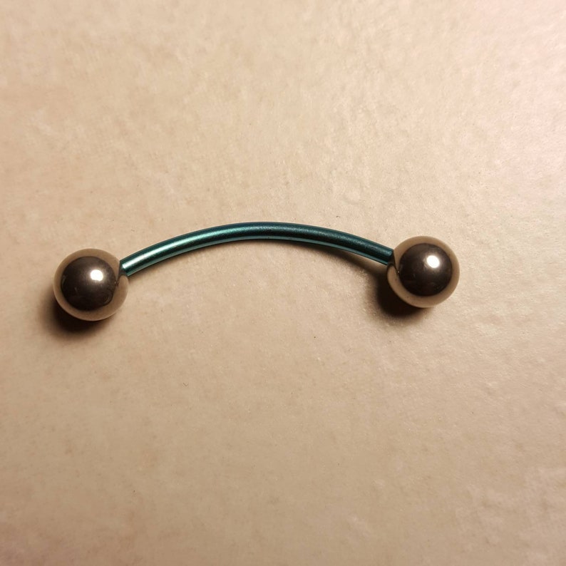 Titanium Surgical Steel Body Piercings Barbells Body Art Jewelry 14 Gauge Rainbow Silver Gold Blue