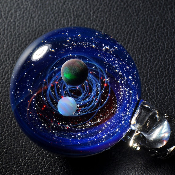 古代ガラスネックレス　ガラスネックレス　ネックレス　古代ガラス　NO 1 ガラス 宇宙 ネックレス 神秘の古代ガラス銀河宇宙ローマングラス