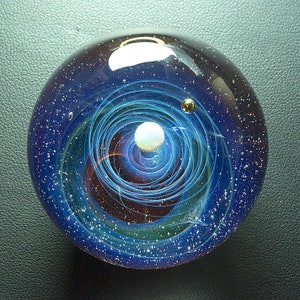 Unique Gift Night Sky Galaxy marble Universe pellet Ball Space Blown Glass 4.5cm,glass dome Planet Stars Twisted Space Glass marble