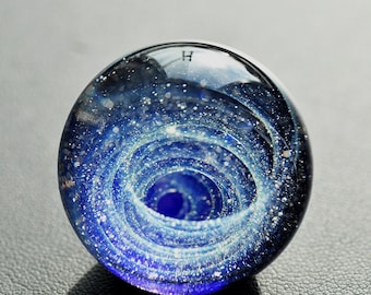 Unique Gift Night Sky Galaxy marble Universe pellet Ball Space Blown Glass 3cm,glass dome Planet Stars Twisted Space Glass marble