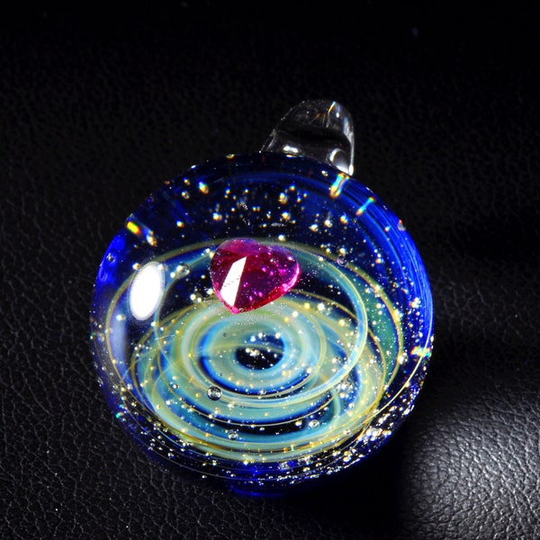 Unique Birthday Gift Glass Galaxy Necklace Glass Necklace Pendant Borosilicate Nebula Universe Jewelry Universe Necklace Galaxy Pendant