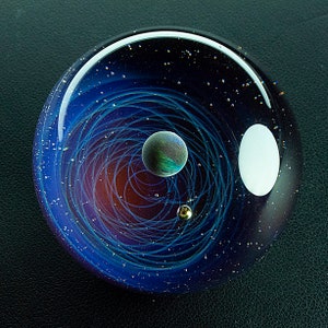Unique Gift Night Sky Galaxy marble Universe pellet Ball Space Blown Glass 4.5cm,glass dome Planet Stars Twisted Space Glass marble