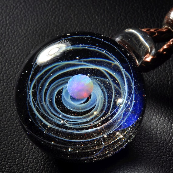 Night Sky Galaxy Necklace Universe 