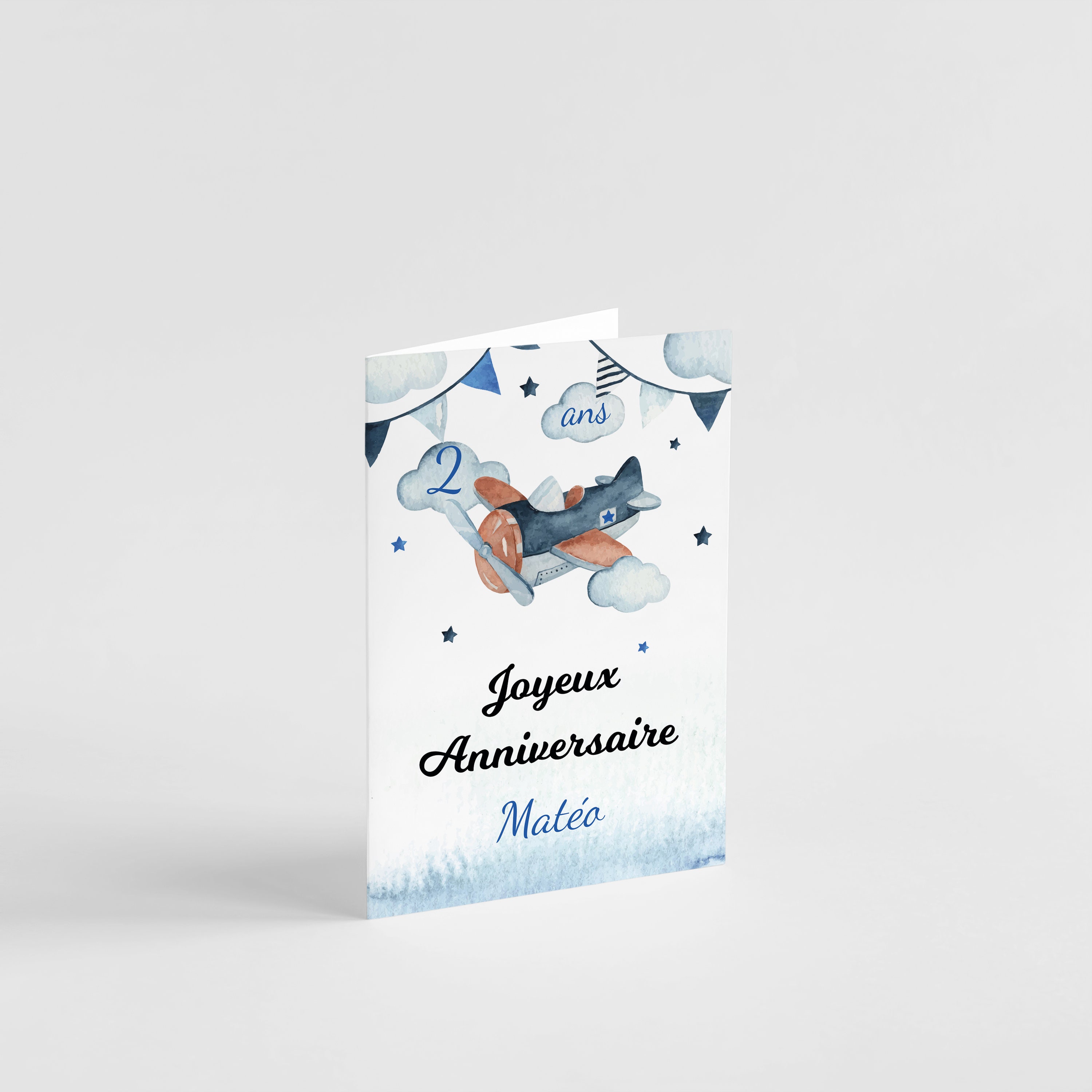Carte Anniversaire Garcon Fille 1 An 2 Ans 3 Ans 4 Ans 5 Etsy France