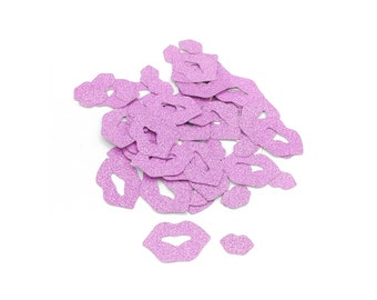 Mouth-shaped confetti, table confetti, party, scrapbooking, birthday confetti, table decoration, wedding confetti, pink