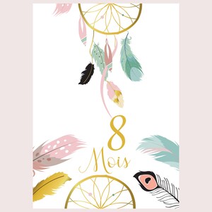 Cartes étape bébé ma première année mois par mois lot de 14 cartes en papier photo idéal cadeau naissance baby shower image 6