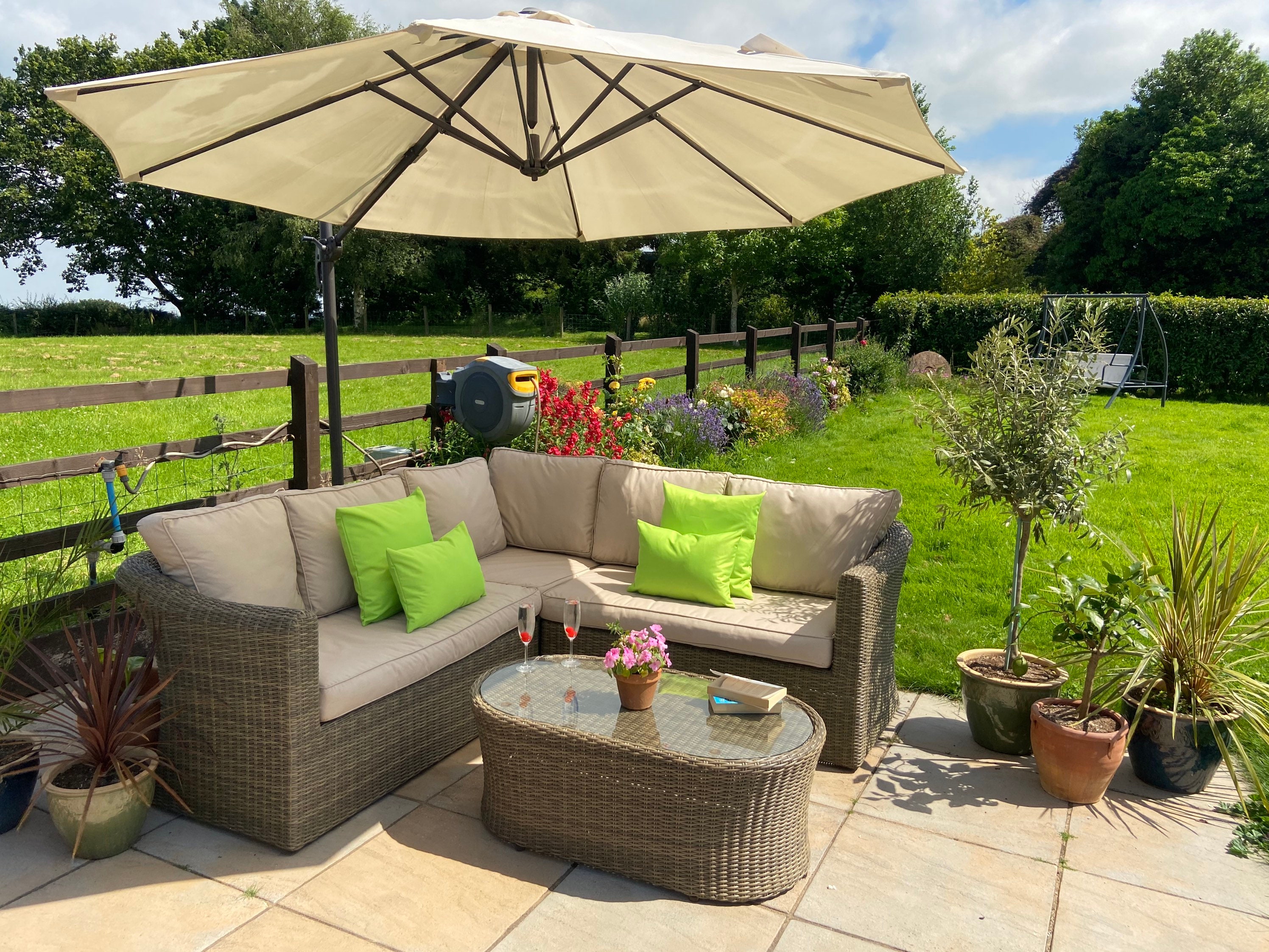 Lime Green Plain Water Resistant Cushions Outdoor Cushions Etsy UK