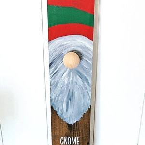Santa Gnome, Gnome Decor, Gnome Porch Leaner, Holiday Porch Leaner, Winter Gnome, Winter Porch Leaner, Holiday Gnome, Porch Leaner, Porch