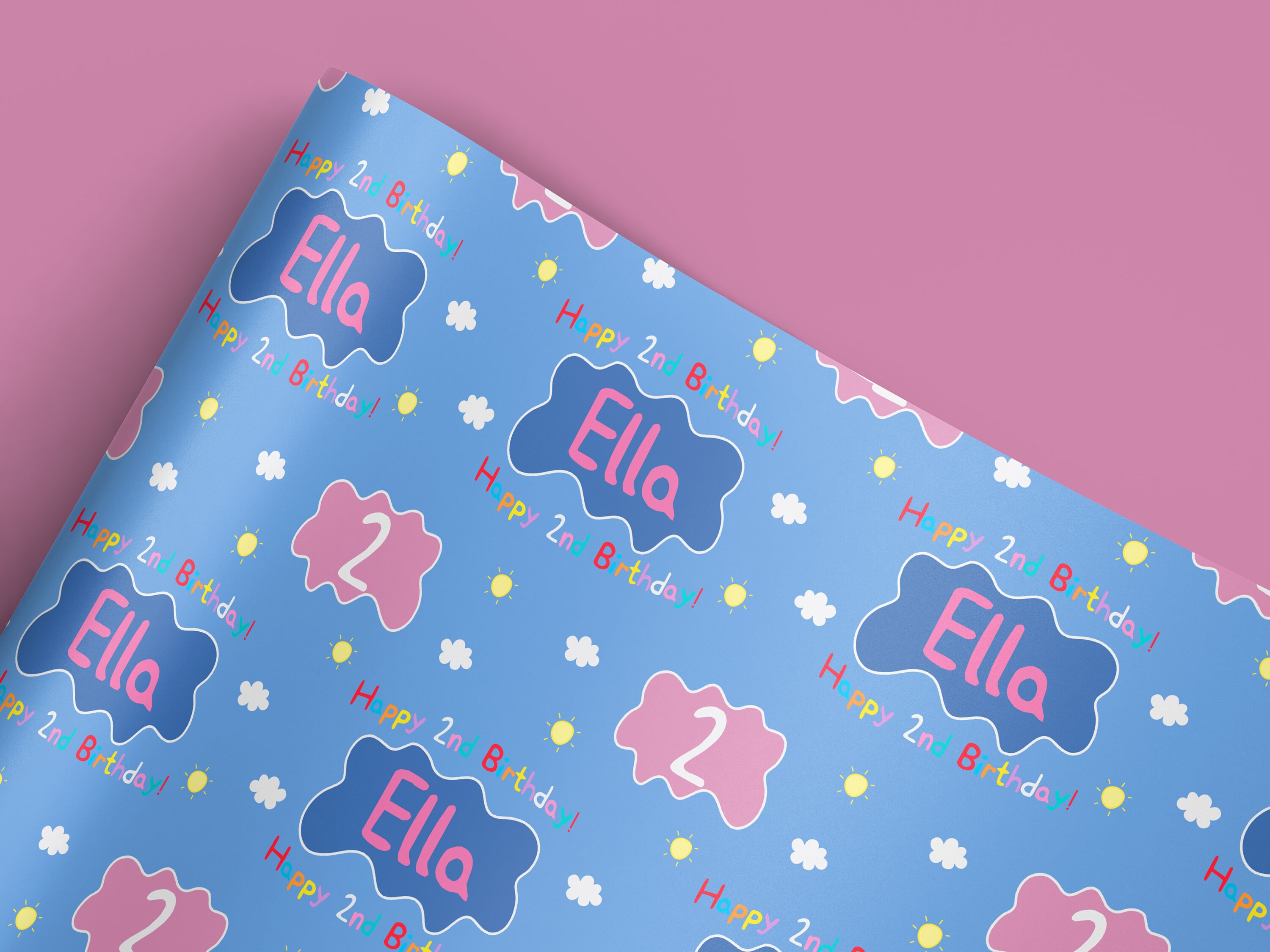 Bespoke Order Peppa Pig Wrapping Paper Peppa Pig Gift Wrap Etsy UK