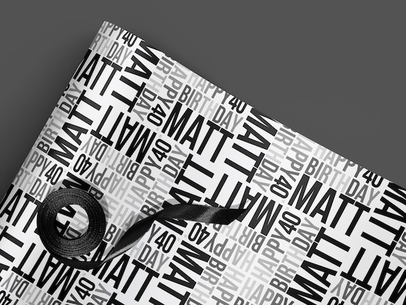 Matte grey on sale wrapping paper