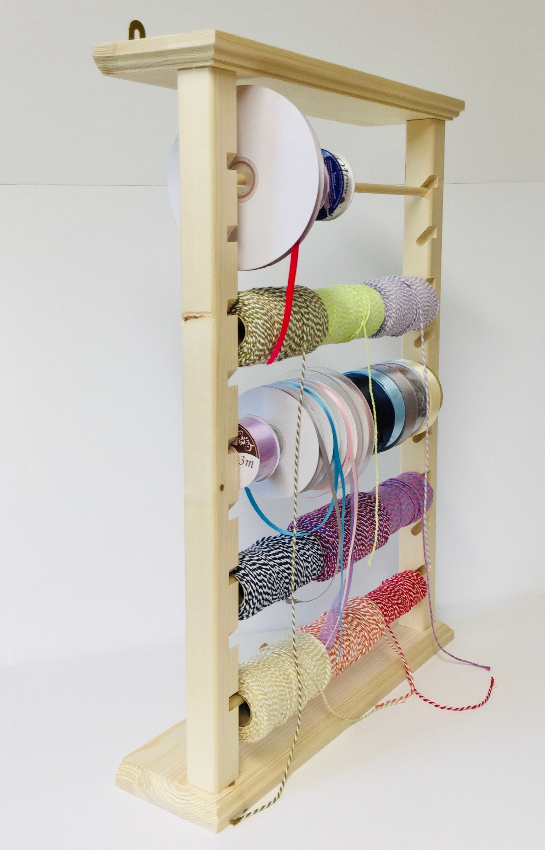 DIY Rolling Ribbon Storage Organizer Rack – Kim & Garrett Make It!