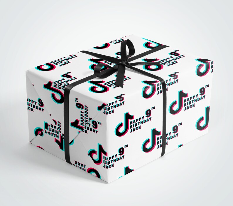 Tik Tok Wrapping Paper Tik Tok Paper Tik Tok Birthday Tik - Etsy UK