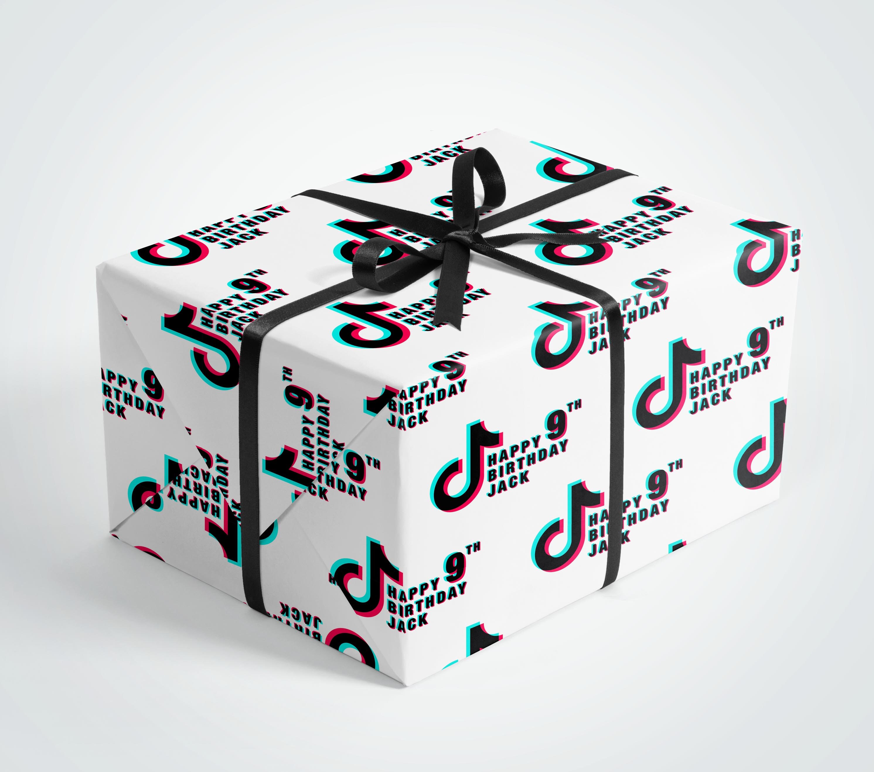 Tik Tok Wrapping Paper Tik Tok Paper Tik Tok Birthday Tik Etsy UK