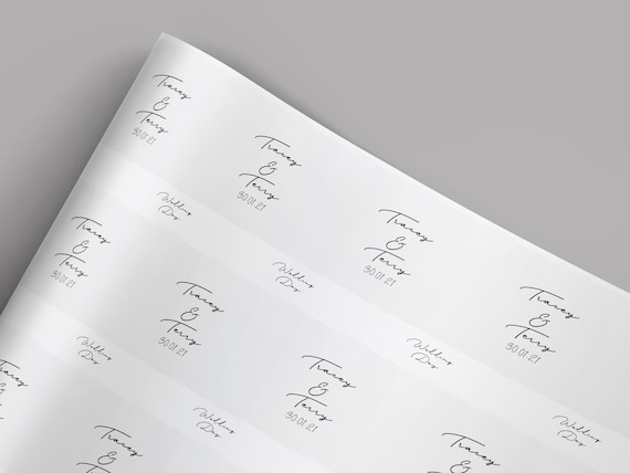 Wedding Wrapping Paper Personalised