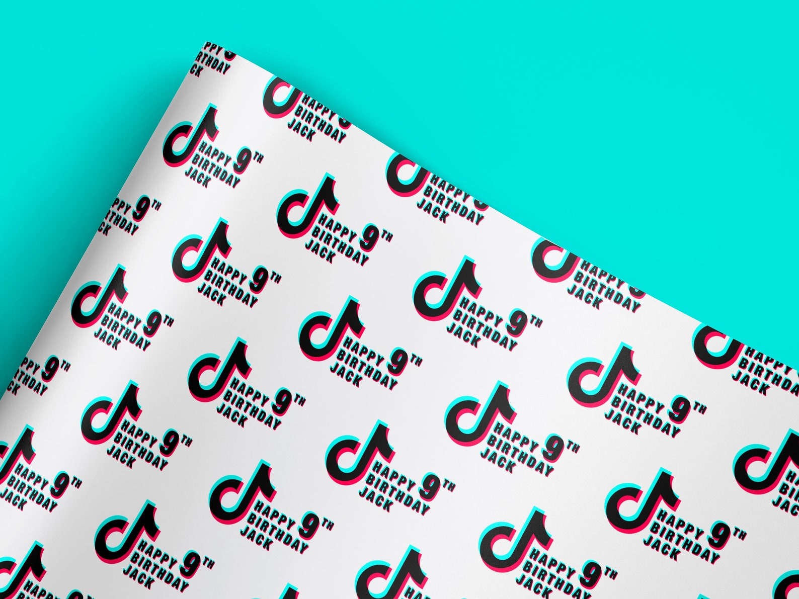 Tik Tok Wrapping Paper Tik Tok Paper Tik Tok Birthday Tik - Etsy UK