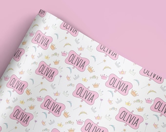 Princess Wrapping Paper Personalised