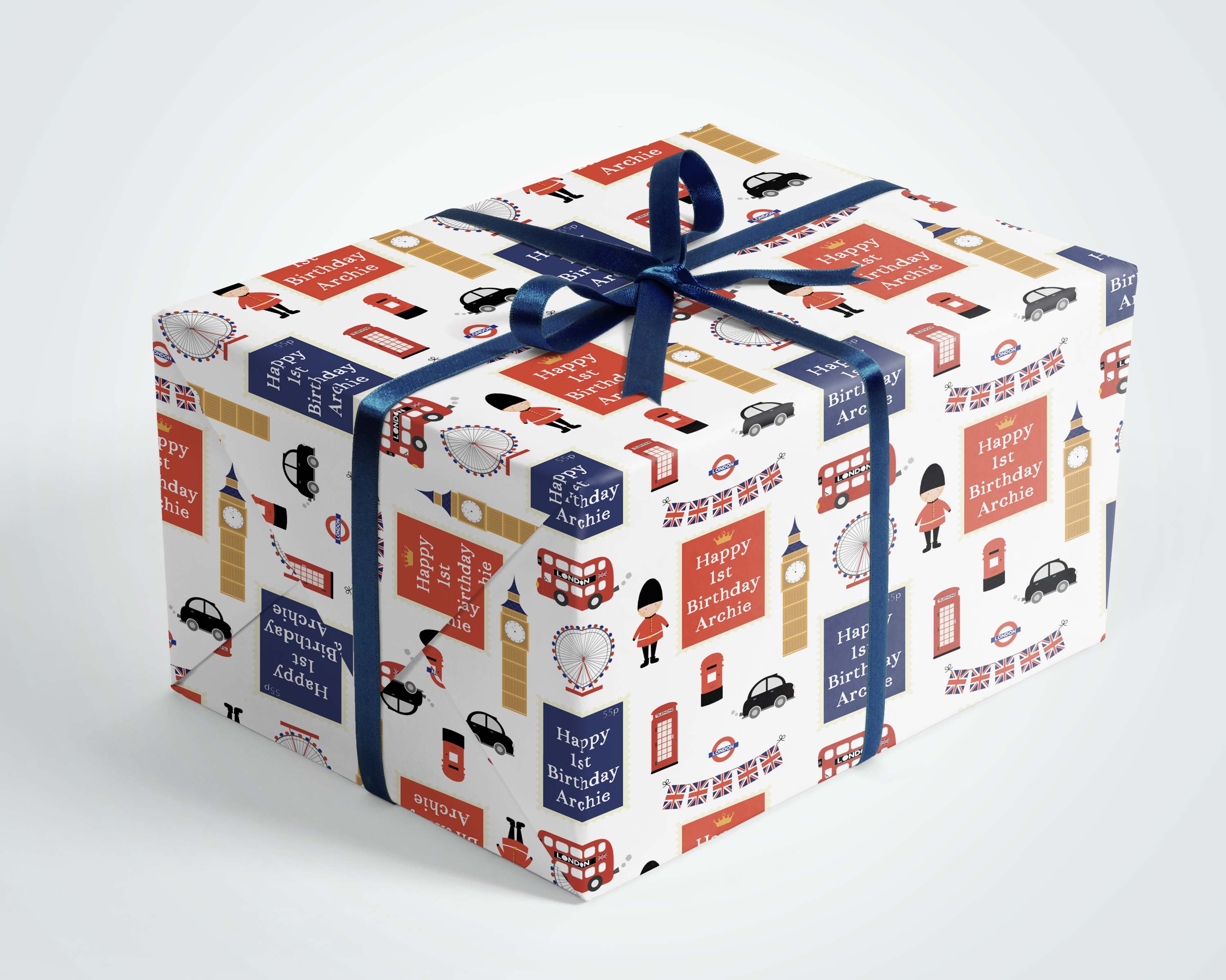 Personalised Birthday Wrapping Paper London Wrapping Paper Etsy UK