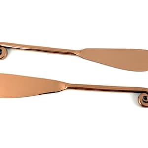 Pate Knife Cheese Butter Spreaders Set of 6 (Copper Finish)