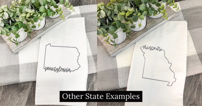 Oklahoma State Gift Oklahoma Kitchen Towel Custom State Decor Oklahoma Home Decor