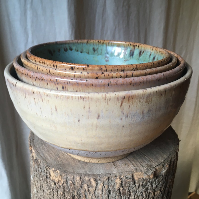 Nesting Bowls / Serving Bowl Set Etsy