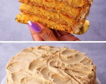 Receta de pastel de caramelo con azúcar quemada, postre húmedo a la antigua (descarga en PDF)