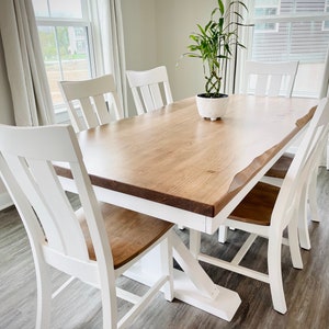 Custom made Farmhouse Trestle X Table