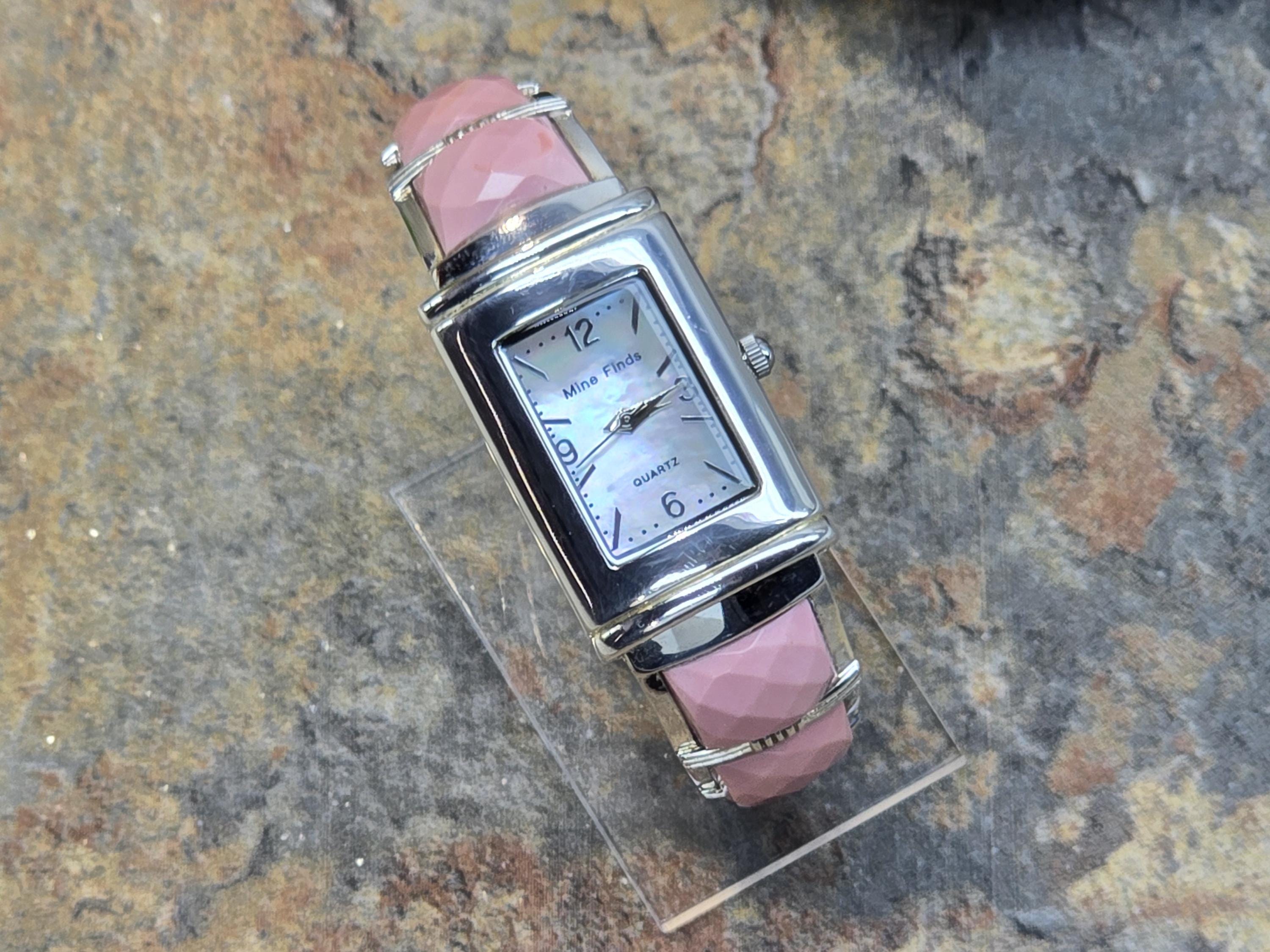 Jay King DTR Mine Finds Watch, Jay King Australian Pink Opal