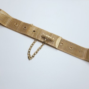 Gold mesh belt clearance