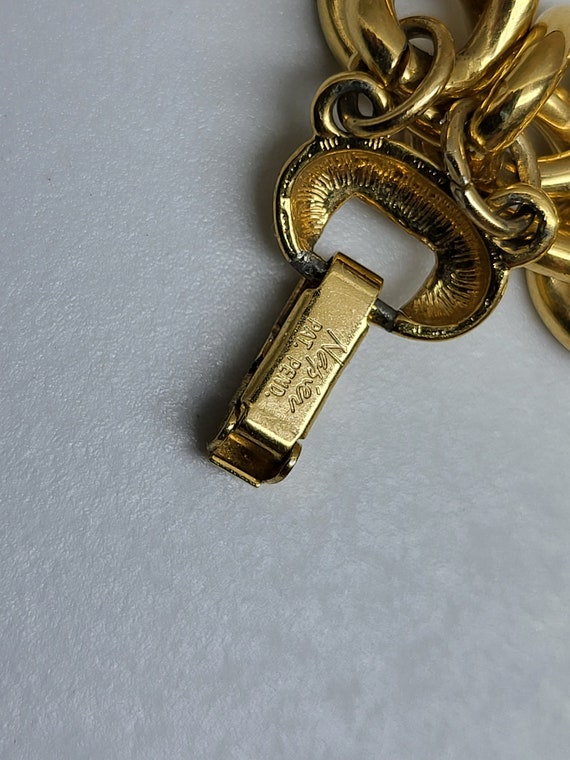 Vintage Napier Double Chain Necklace, Napier Gold… - image 6