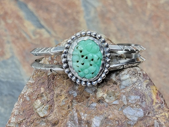 The Best Jade Vintage Southwest Sterling Silver Clasp Bracelet The Best Jade Vintage Southwest Sterling Silver Clasp Bracelet