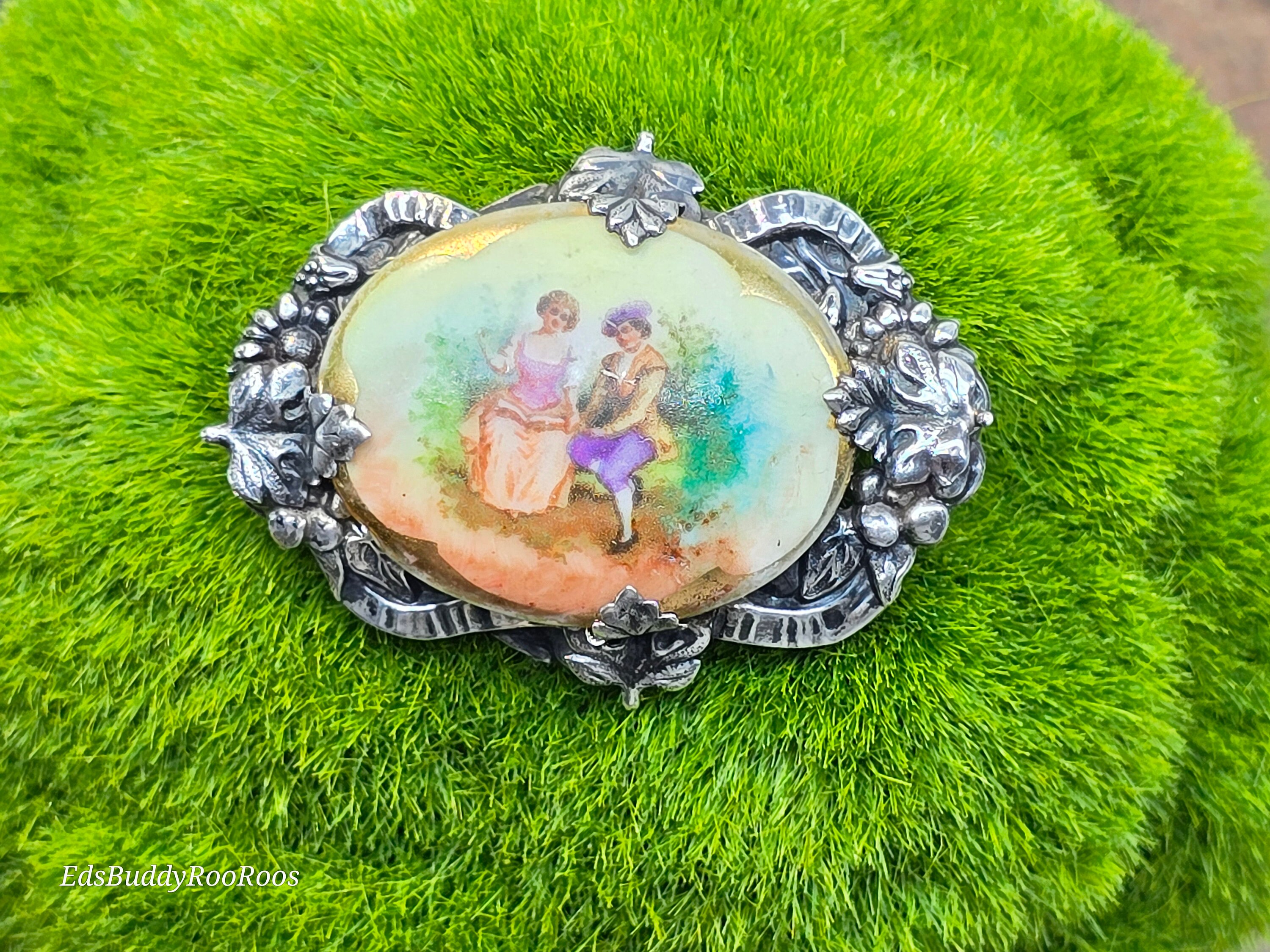 Sterling Hand Brooch Vintage - Etsy