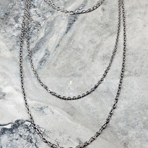 Vintage Sarah Coventry Necklace, Sarah Coventry Silver Tone Double Chain Necklace, Vintage Sarah Coventry Jewelry