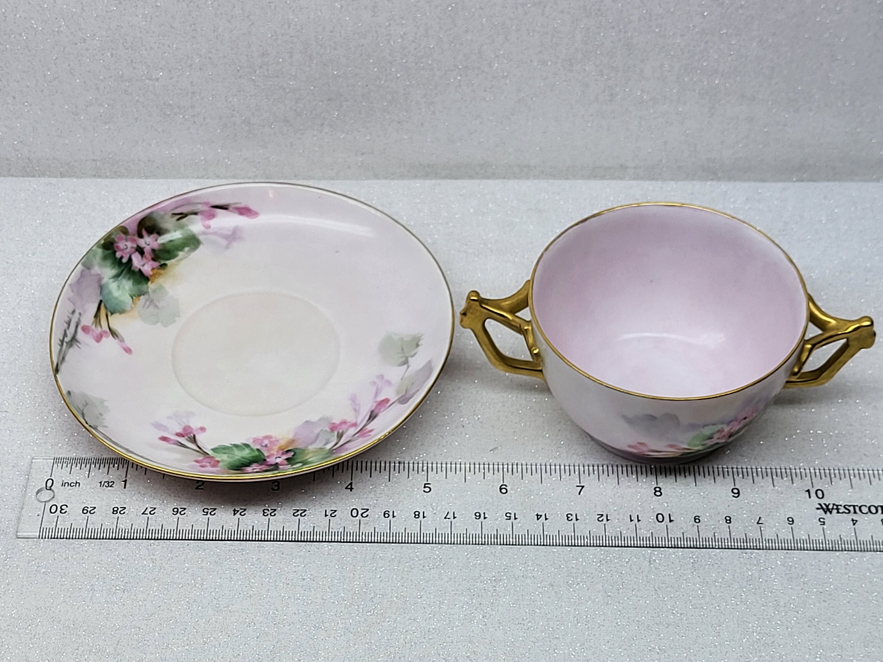 特価商品  Tressemann Cup, Tea Limoges T&V Antique and Double Vogt アート・デザイン・音楽