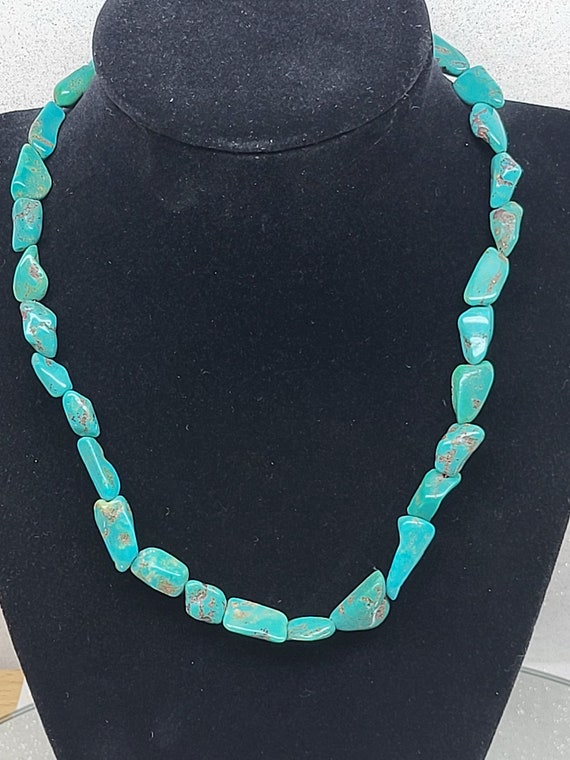 Vintage Southwest Turquoise Necklace, Southwest Na