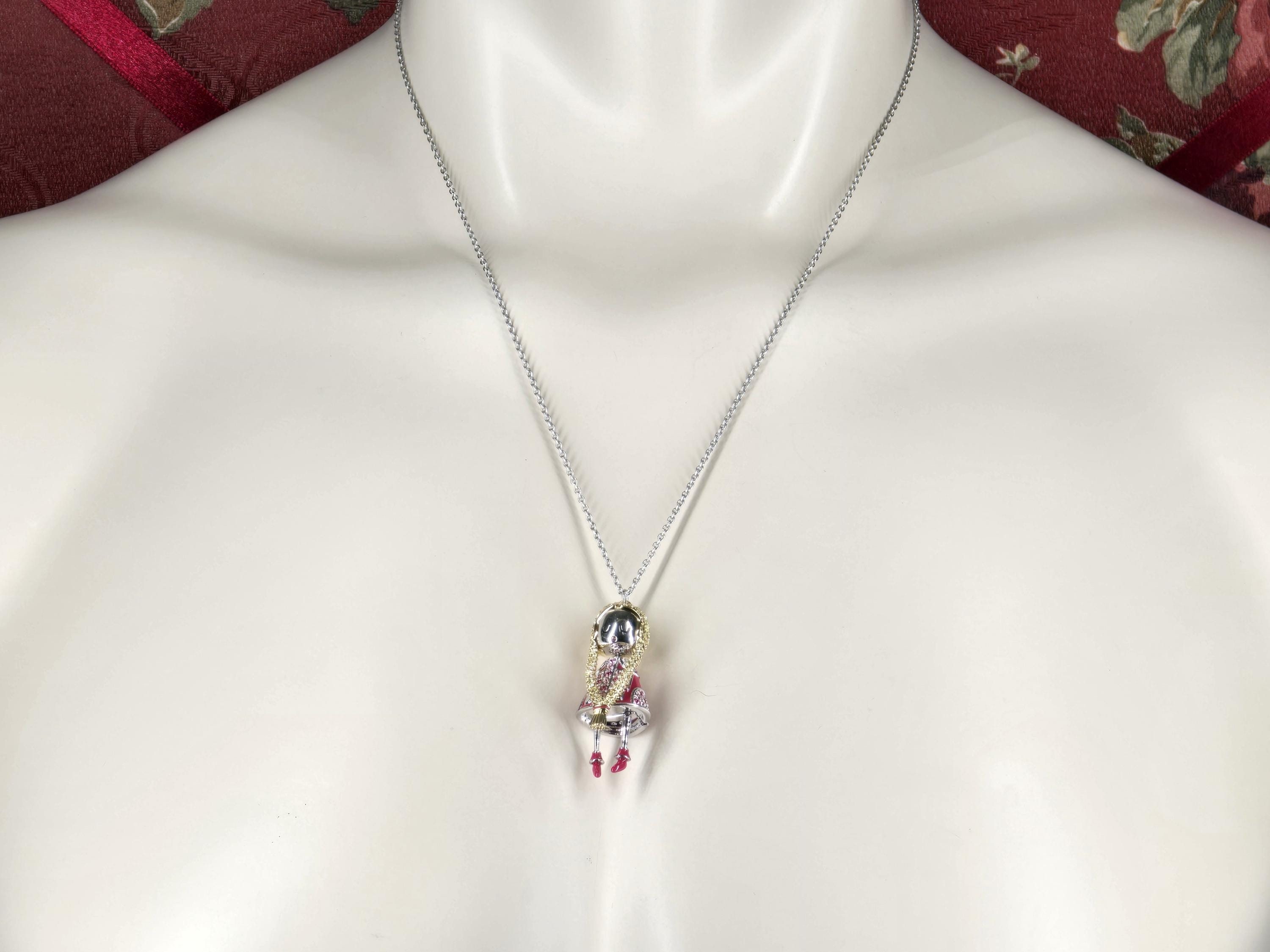 Buy Swarovski Crystal Polly Doll Pendant Necklace, Retired 