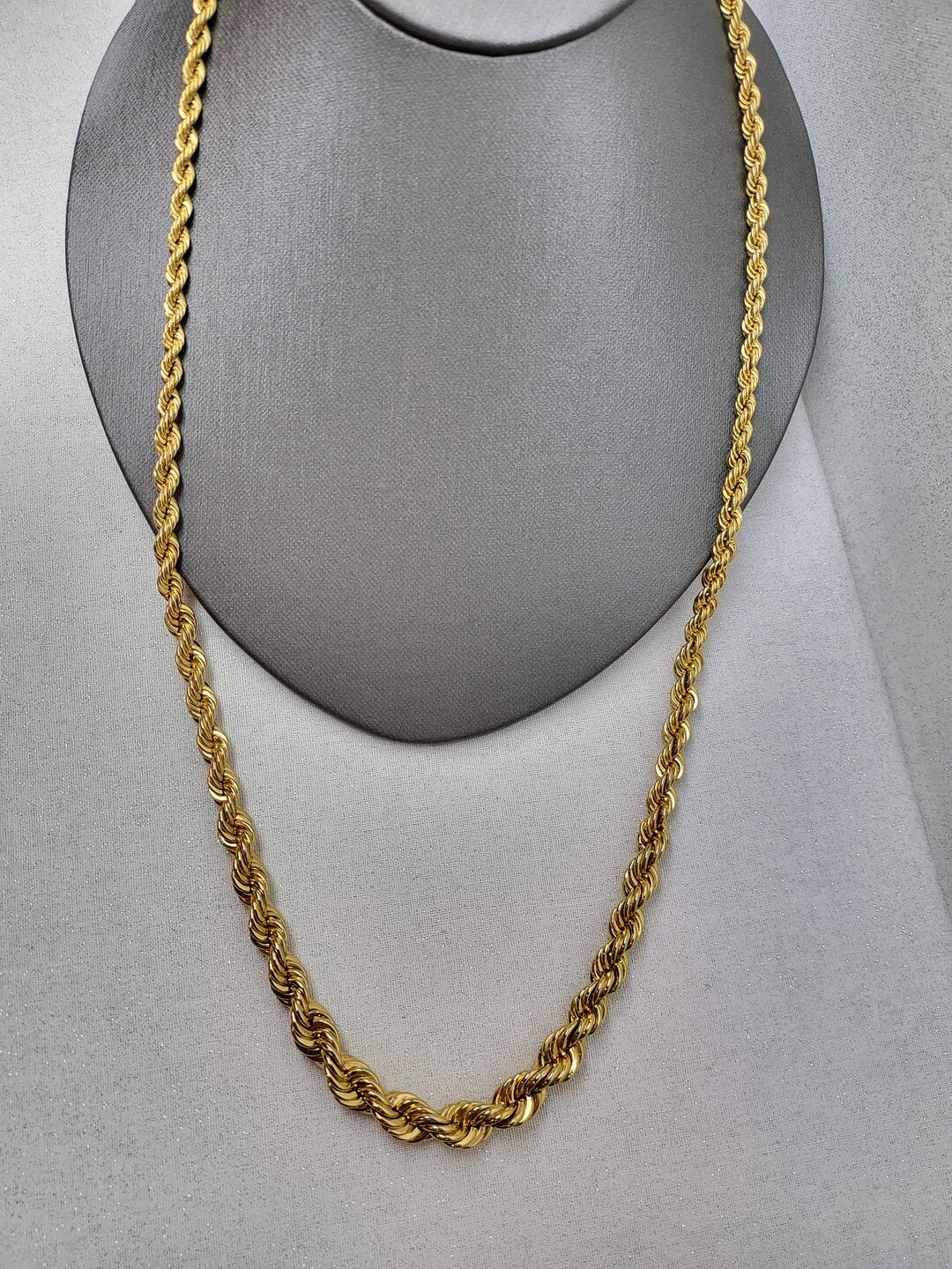 Vintage Necklace Rope Chain Necklace Variegated Etsy
