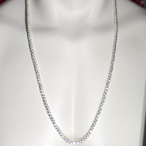 Vintage Milor STerling Silver Necklace, Italian 925 Silver Twisted Specialty Link Necklace, 28&quot; Silver Necklace, Vintage Milor Jewelry