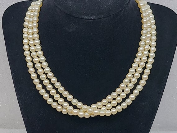 Vintage Monet Gold Tone Caged Pearl Necklace 19” #1221 | eBay