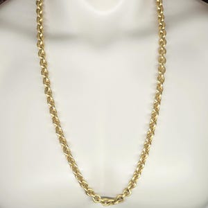 Vintage Monet Necklace, Monet Textured Anchor Chain Necklace, Monet Heavy Gold Tone Chain Necklace. 30 Inch Chain, Vintage Monet Jewelry