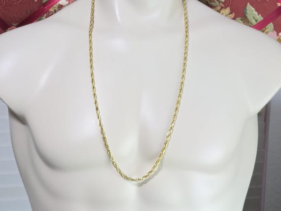 Vintage Erwin Pearl Necklace, Erwin Pearl Gold Tone Long Necklace, French Rope Chain Necklace, Vintage Erwin Pearl Jewelry
