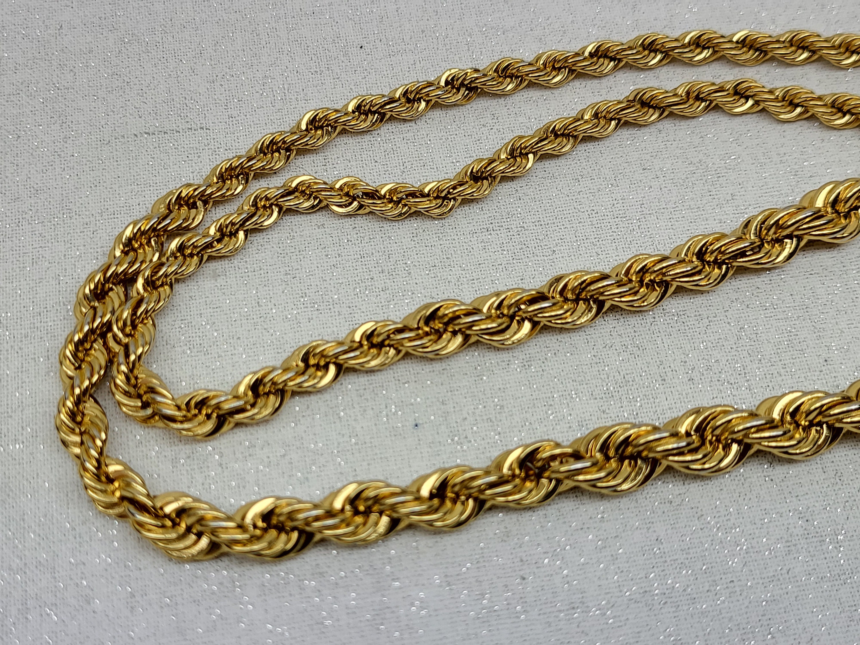 Vintage Necklace Rope Chain Necklace Variegated Etsy
