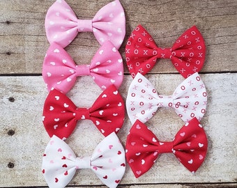 Lazos para el cabello del día de San Valentín / Lazos para el día de San Valentín / Lazos para el cabello de San Valentín / Niña San Valentín / Lazos para bebés de San Valentín / Lazos para el cabello del corazón / Lazo del corazón