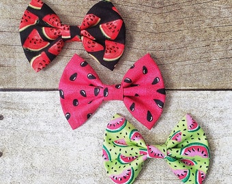 Watermelon hair bow | Watermelon bows | Watermelon seeds bow | Watermelon hair clip | Baby girl watermelon | Watermelon headband | Hair bows